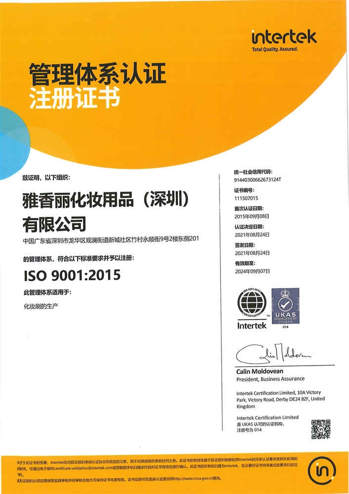 ISO9001：2015 中文
